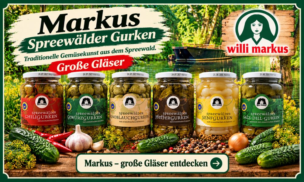 Markus Spreewälder Gurken große Gläser