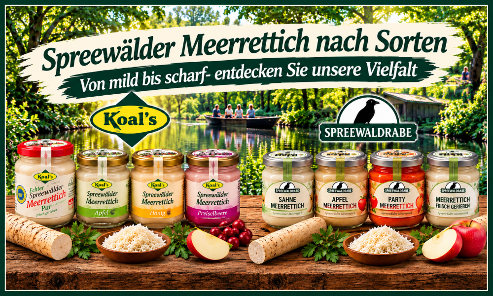 Spreewalder Meerrettich nach Sorten sortiert