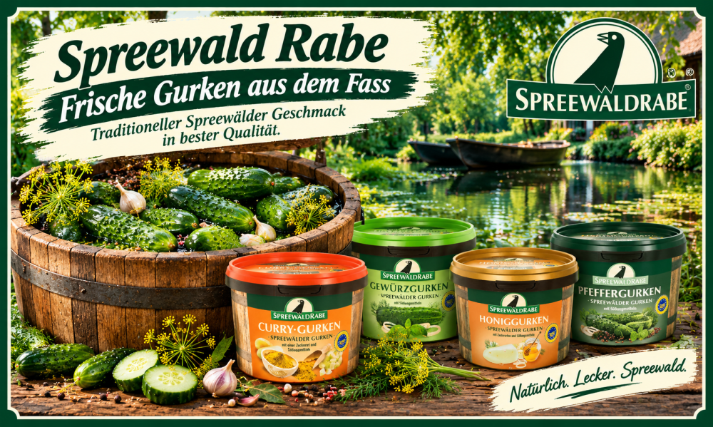 Spreewald Rabe Frische Gurken aus dem Fass
