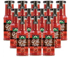 12 Flaschen Rabe Spreewald Grill & Dip Paprika Pfeffer Sauce