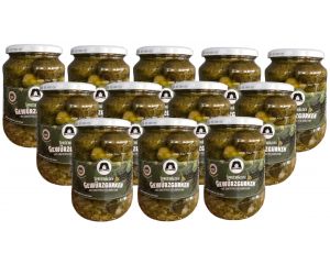 12 Gläser Markus Spreewald Gewürz Gurken groß