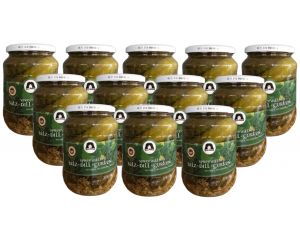  12 Gläser Lübbenauer Saure Gurken der Firma Markus (Salz-Dill-Gurken) groß