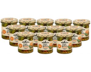 12 Gläser Premium Rabe Chili Gurken