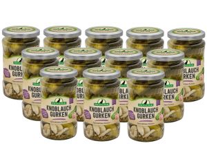 12 Gläser Rabe Knoblauchgurken klein