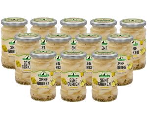 12 Gläser Rabe Senfgurken klein