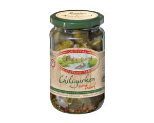 1 Glas Krügermann Spreewald Chili Gurken klein
