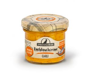 1 Glas Rabe Spreewald Knoblauchcreme mit Chili