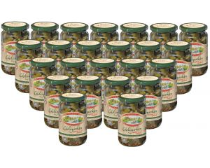 24 Gläser Krügermann Spreewald Chili Gurken klein