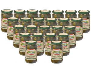 24 Gläser Krügermann Spreewald Saure (Salz Gill) Gurken klein
