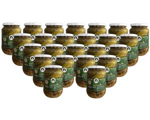 24 Gläser Lübbenauer Saure Gurken der Firma Markus (Salz-Dill-Gurken) groß