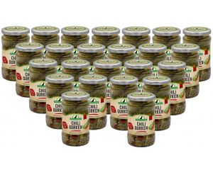 24 Gläser Rabe Chili Gurken klein