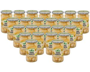 24 Gläser Rabe Honig Senf Gurken klein