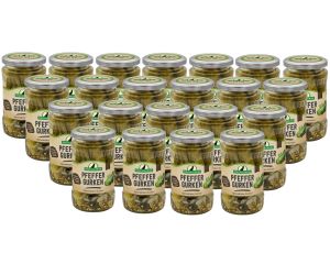 24 Gläser Rabe Pfeffergurken klein