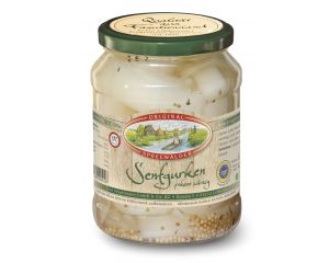 1 Glas Krügermann Spreewald Senf Gurken groß