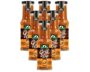 6 Flaschen Rabe Spreewald Grill & Dip Paprika-Curry Sauce 