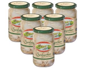 6 Gläser Krügermann Spreewald Senf Gurken klein