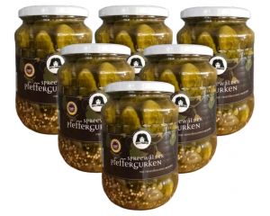 6 Gläser Markus Spreewald Pfeffergurken