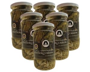 6 Gläser Markus Spreewälder Pfeffer Gurken klein
