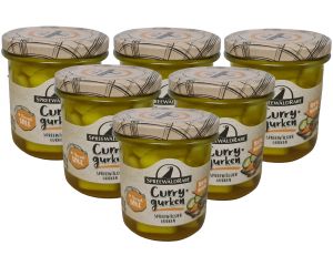 6 Glas Premium Curry Gurken