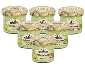 6 Gläser Rabe Spreewald Knoblauchcreme mit Kräuter
