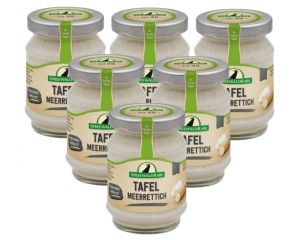 6 Gläser Rabe Spreewald Tafel Meerrettich