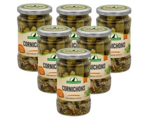 6 Gläser Rabe Cornichons klein