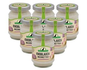 6 Gläser Rabe Spreewald Knoblauch Meerrettich