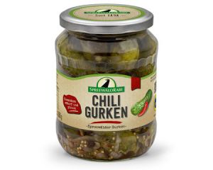 1 Glas Rabe Chili Gurken groß