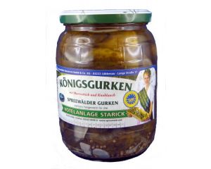 1 Glas Königsgurke mit Knoblauch und Meerrettich 