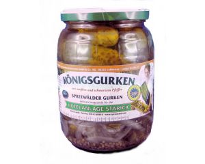 1 Glas Königsgurken mit Pfeffer