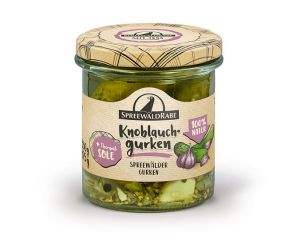1 Glas Premium Rabe Knoblauchgurken