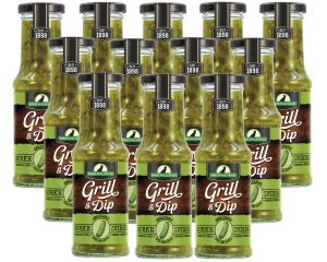 12 Flaschen Rabe Spreewald Grill & Dip Gurke-Zwiebel Sauce 