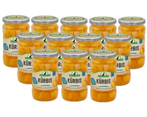 12 Gläser Rabe Spreewald Kürbis süß-sauer klein