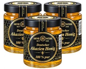 3 Gläser Spreewälder Akazienhonig/ Robinen Honig