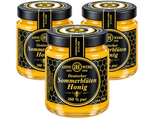3 Gläser Sommerblumen Honig