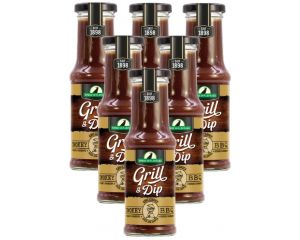 6 Flaschen Rabe Spreewald Grill & Dipp Smoky BBQ Grill Sauce