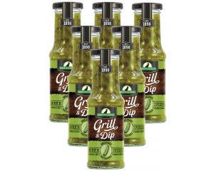 6 Flaschen Rabe Spreewald Grill & Dip Gurke-Zwiebel Sauce 