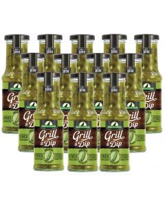 12 Flaschen Rabe Spreewald Grill & Dip Gurke-Zwiebel Sauce 