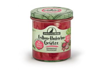 Erdbeer Rhabarber Grütze 360 g Premium Rabe